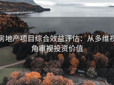 房地产项目综合效益评估：从多维视角审视投资价值