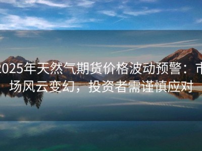 2025年天然气期货价格波动预警：市场风云变幻，投资者需谨慎应对