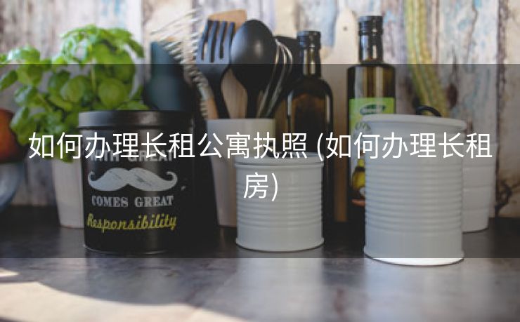 如何办理长租公寓执照 (如何办理长租房)