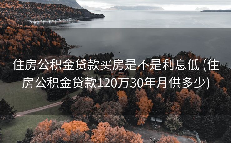 住房公积金贷款买房是不是利息低 (住房公积金贷款120万30年月供多少)