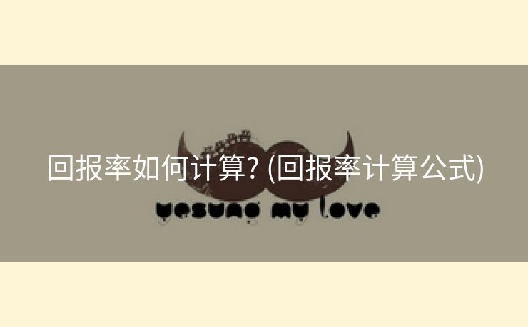 回报率如何计算? (回报率计算公式)