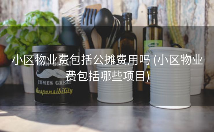 小区物业费包括公摊费用吗 (小区物业费包括哪些项目)