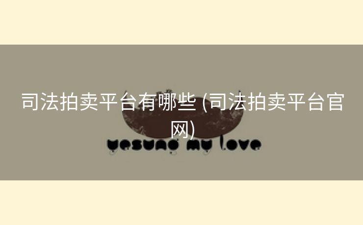 司法拍卖平台有哪些 (司法拍卖平台官网)