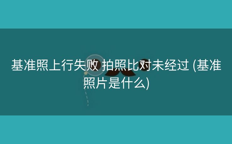 基准照上行失败 拍照比对未经过 (基准照片是什么)