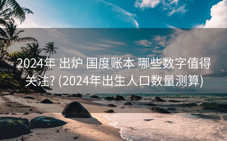 2024年 出炉 国度账本 哪些数字值得关注? (2024年出生人口数量测算)