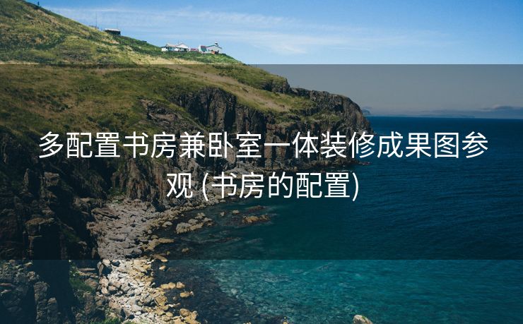 多配置书房兼卧室一体装修成果图参观 (书房的配置)