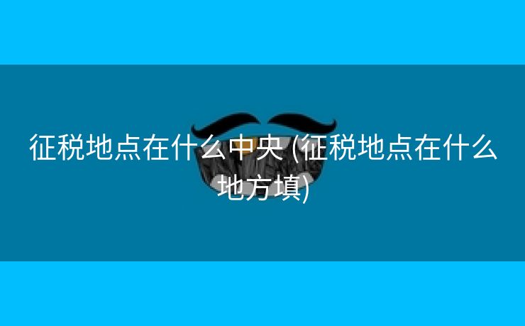 征税地点在什么中央 (征税地点在什么地方填) 征税地点在什么中央 (征税地点在什么地方填)