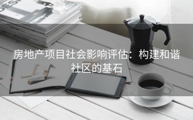 房地产项目社会影响评估：构建和谐社区的基石