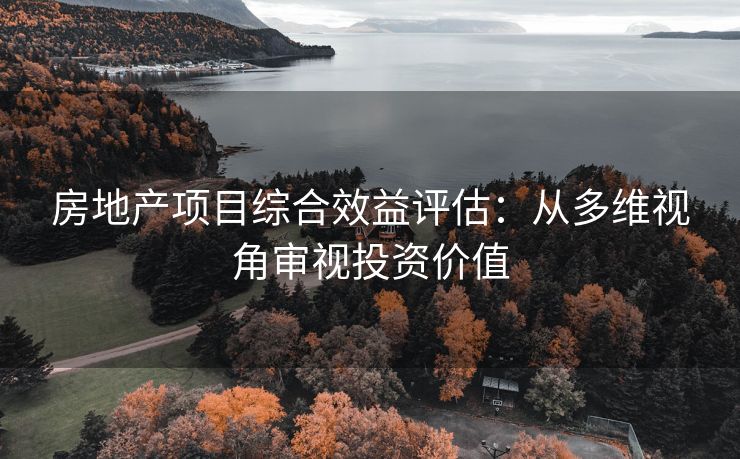 房地产项目综合效益评估：从多维视角审视投资价值