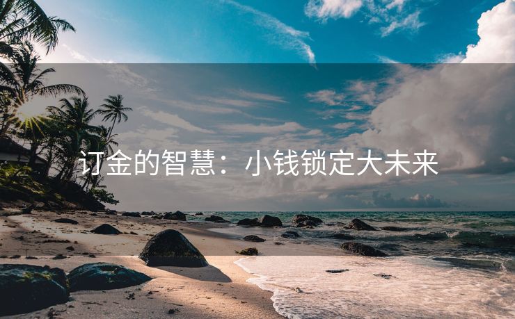 订金的智慧：小钱锁定大未来