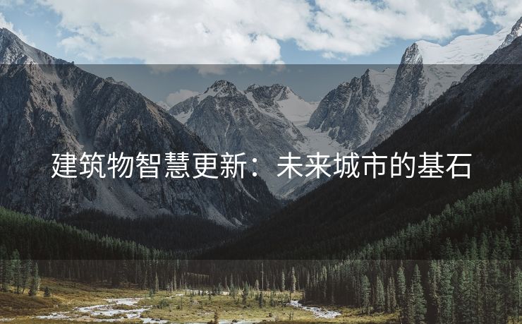 建筑物智慧更新：未来城市的基石