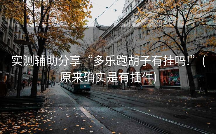 实测辅助分享“多乐跑胡子有挂吗!”(原来确实是有插件)