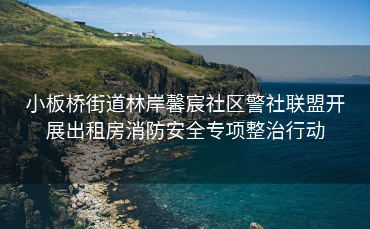 小板桥街道林岸馨宸社区警社联盟开展出租房消防安全专项整治行动