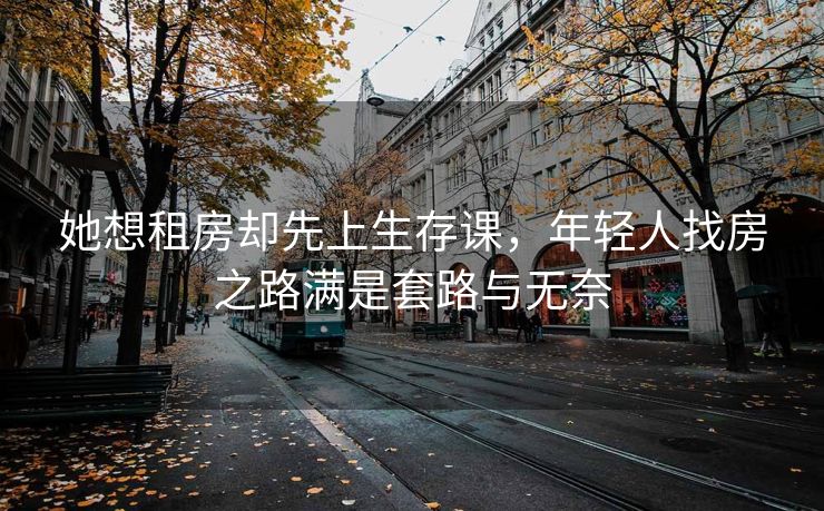 她想租房却先上生存课，年轻人找房之路满是套路与无奈