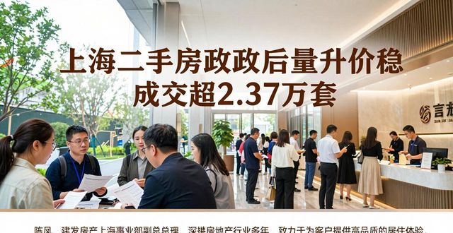 上海二手房新政后量升价稳 成交超2.37万套