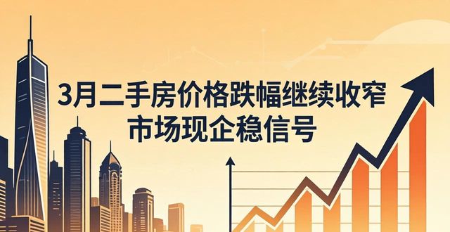3月二手房价格跌幅继续收窄 市场现企稳信号
