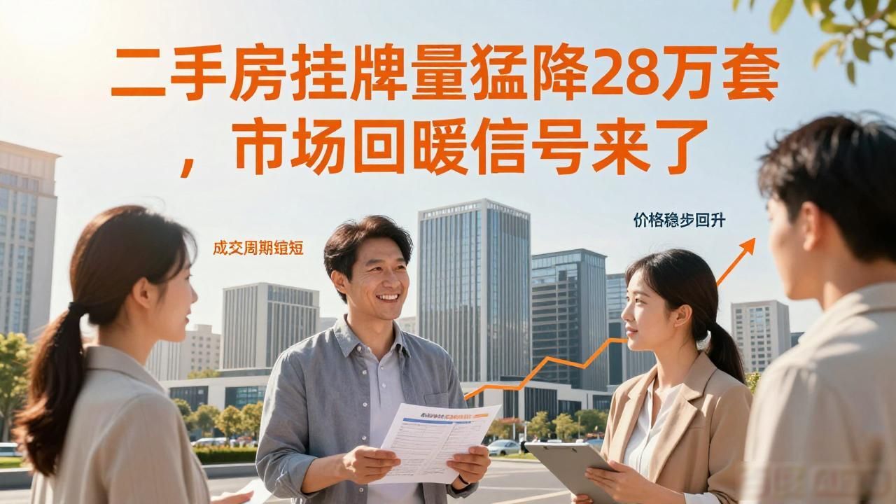 二手房挂牌量猛降28万套 市场回暖信号来了