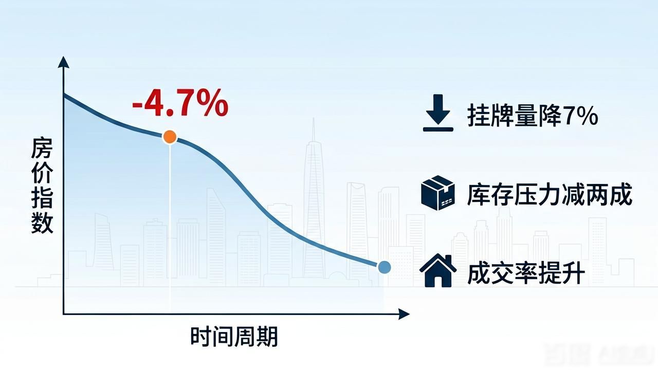 二手房挂牌量半年降7%，库存压力减近两成，业主定价更务实