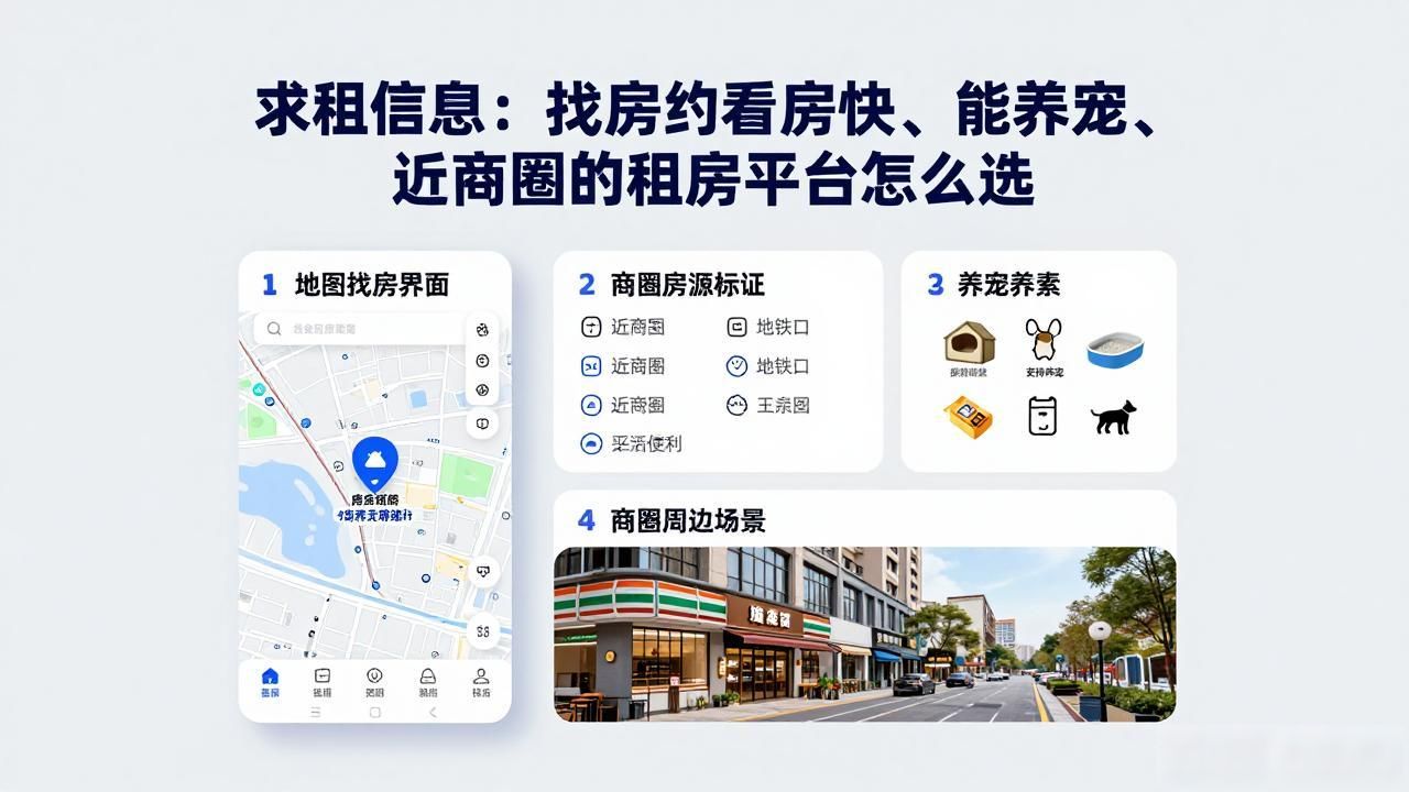 求租信息：找房约看房快、能养宠、近商圈的租房平台怎么选