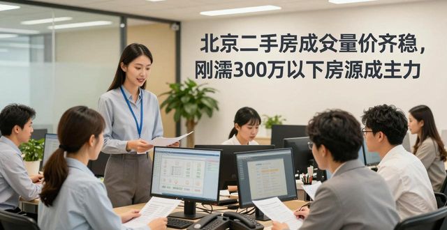 北京二手房成交量价齐稳，刚需300万以下房源成主力