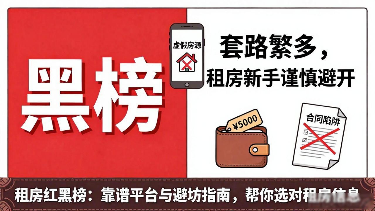租房红黑榜：靠谱平台与避坑指南，帮你选对租房信息