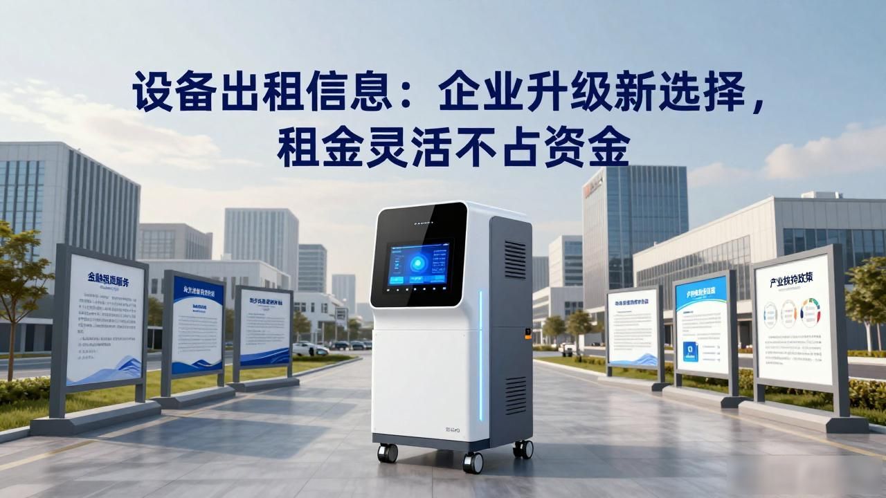 设备出租信息：企业升级新选择，租金灵活不占资金