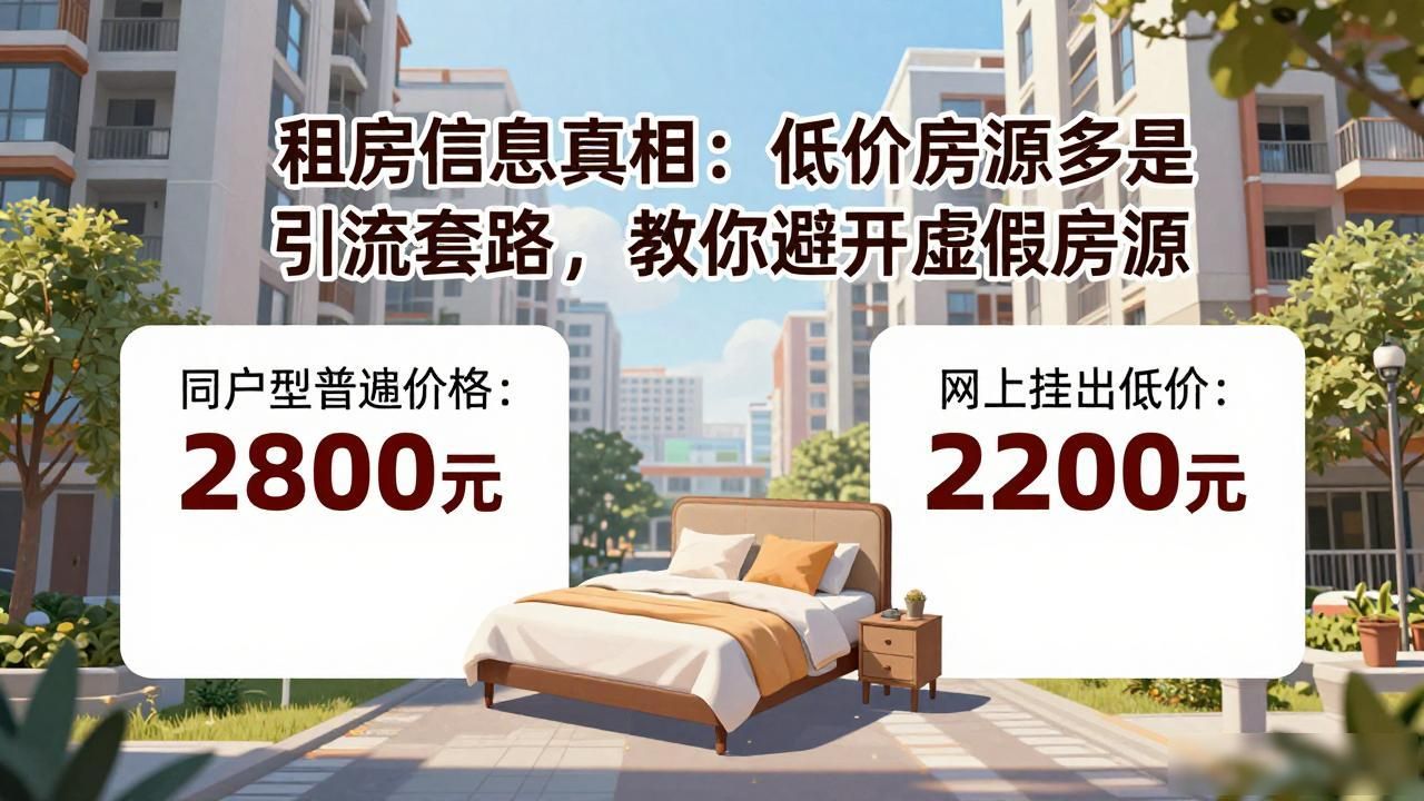 租房信息真相：低价房源多是引流套路，教你避开虚假房源