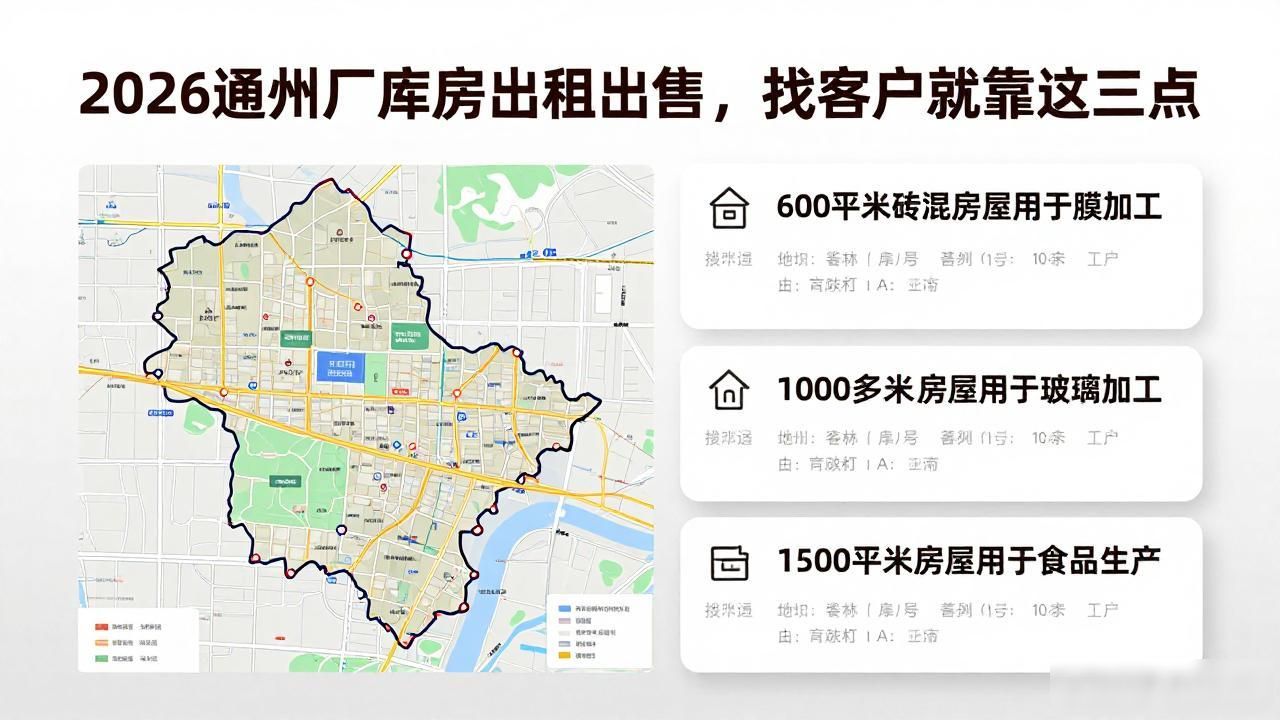 找客源能力评估_2026年北京通州厂库房出租平台选择标准_出租出售