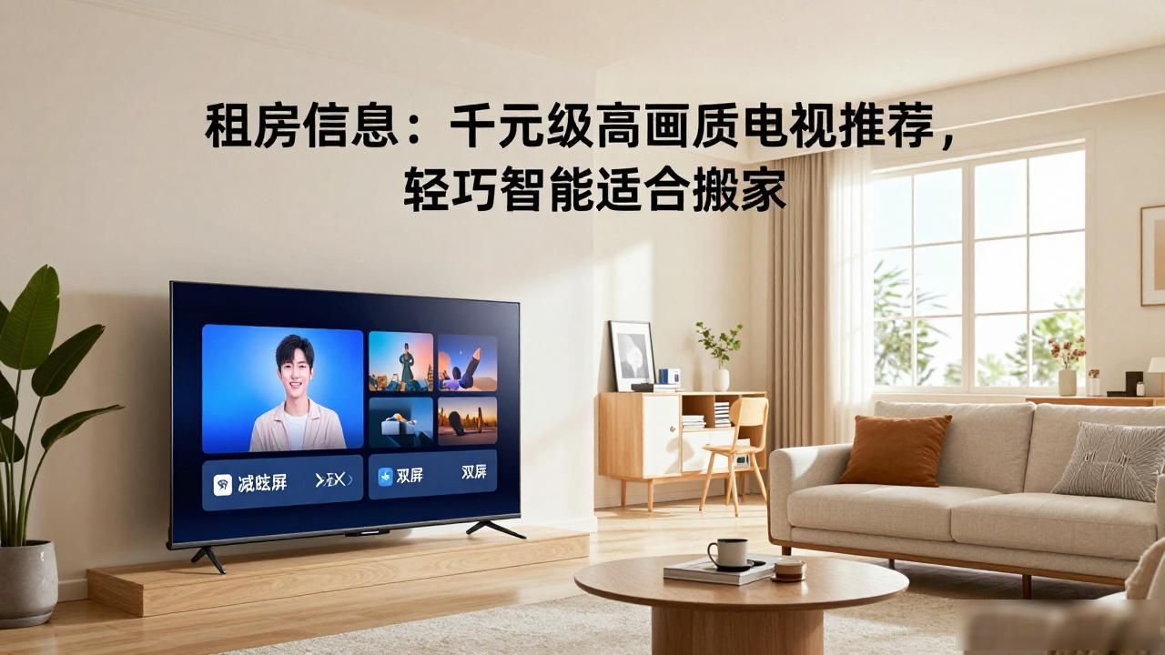 租房信息：千元级高画质电视推荐，轻巧智能适合搬家