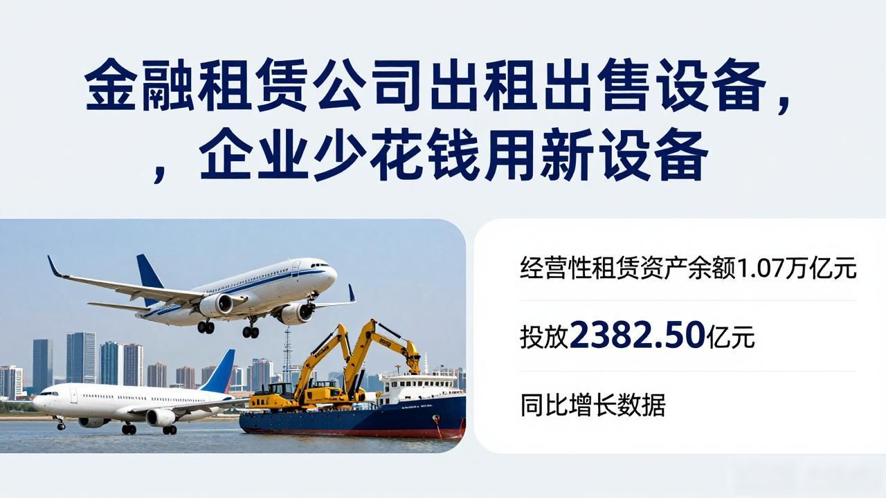 金融租赁公司出租出售设备，企业少花钱用新设备
