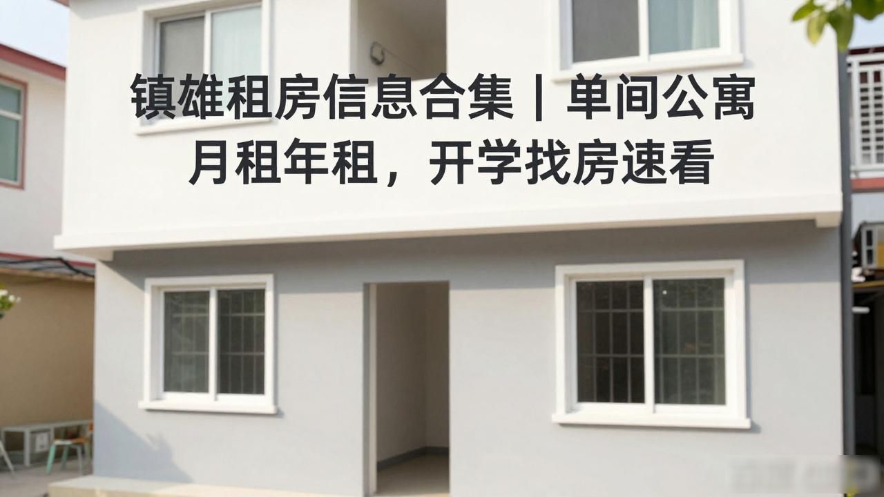 镇雄租房信息合集｜单间公寓月租年租，开学找房速看