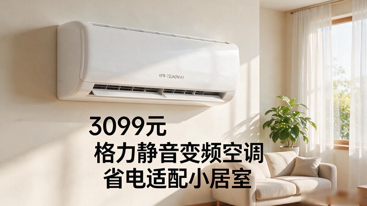 租房信息：3099元格力静音变频空调，省电适配小居室