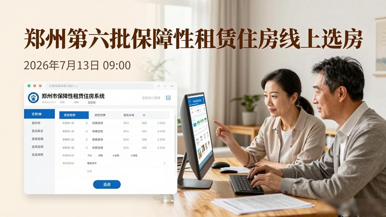 7月13日郑州第六批保障性租赁住房128套房源将线上选房