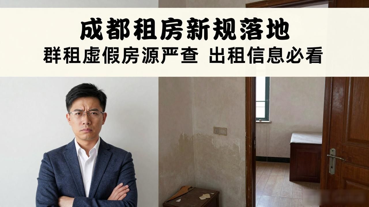 成都租房新规落地 群租虚假房源严查 出租信息必看