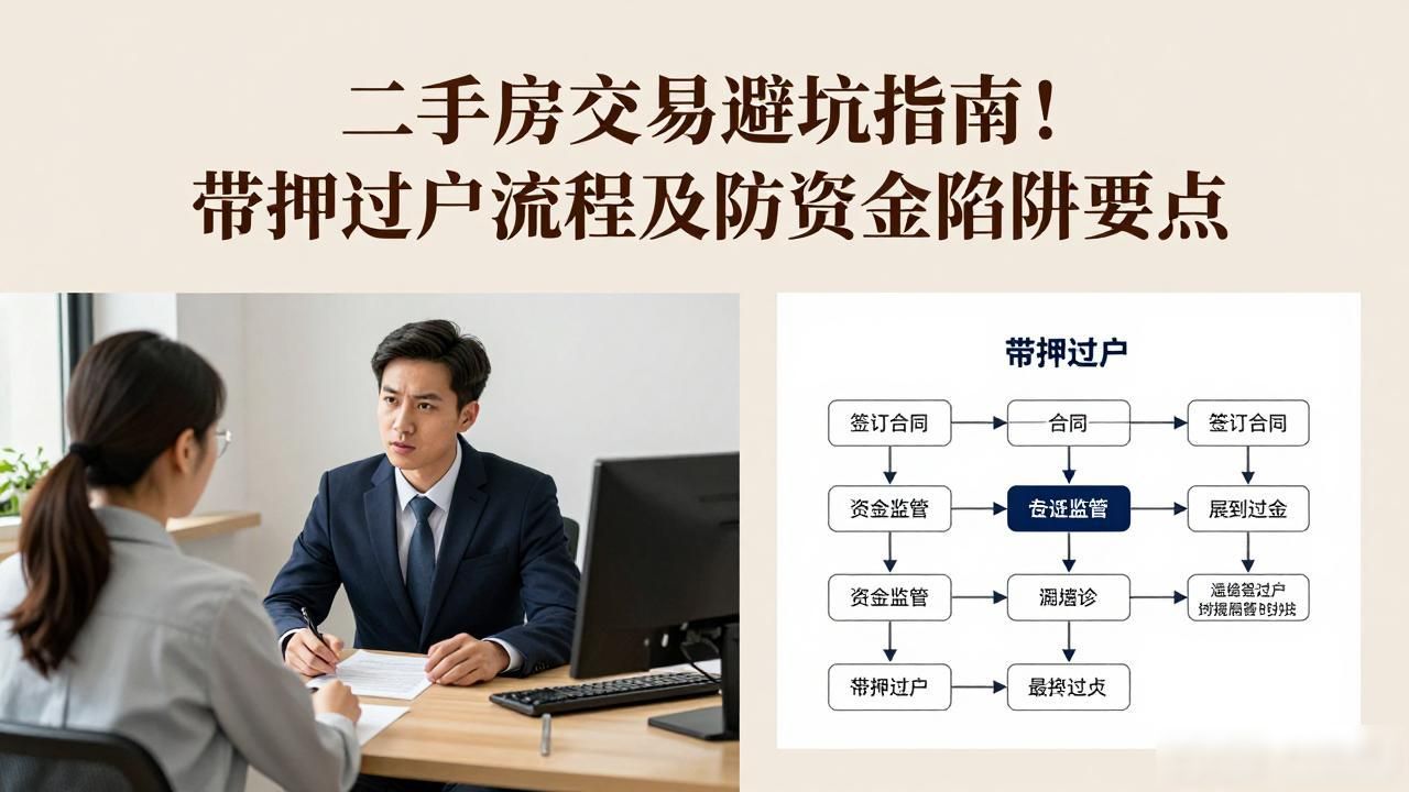 二手房交易避坑指南！带押过户流程及防资金陷阱要点
