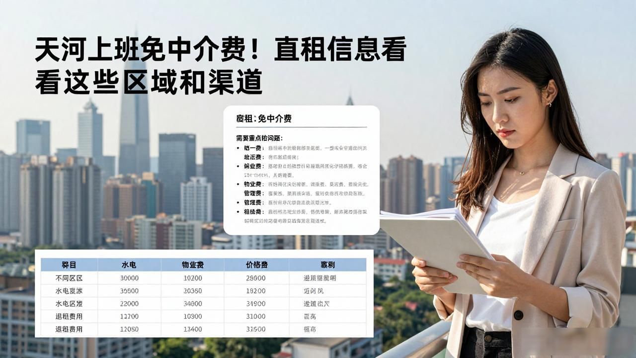 天河不交中介费找房渠道_直租信息_广州天河租房