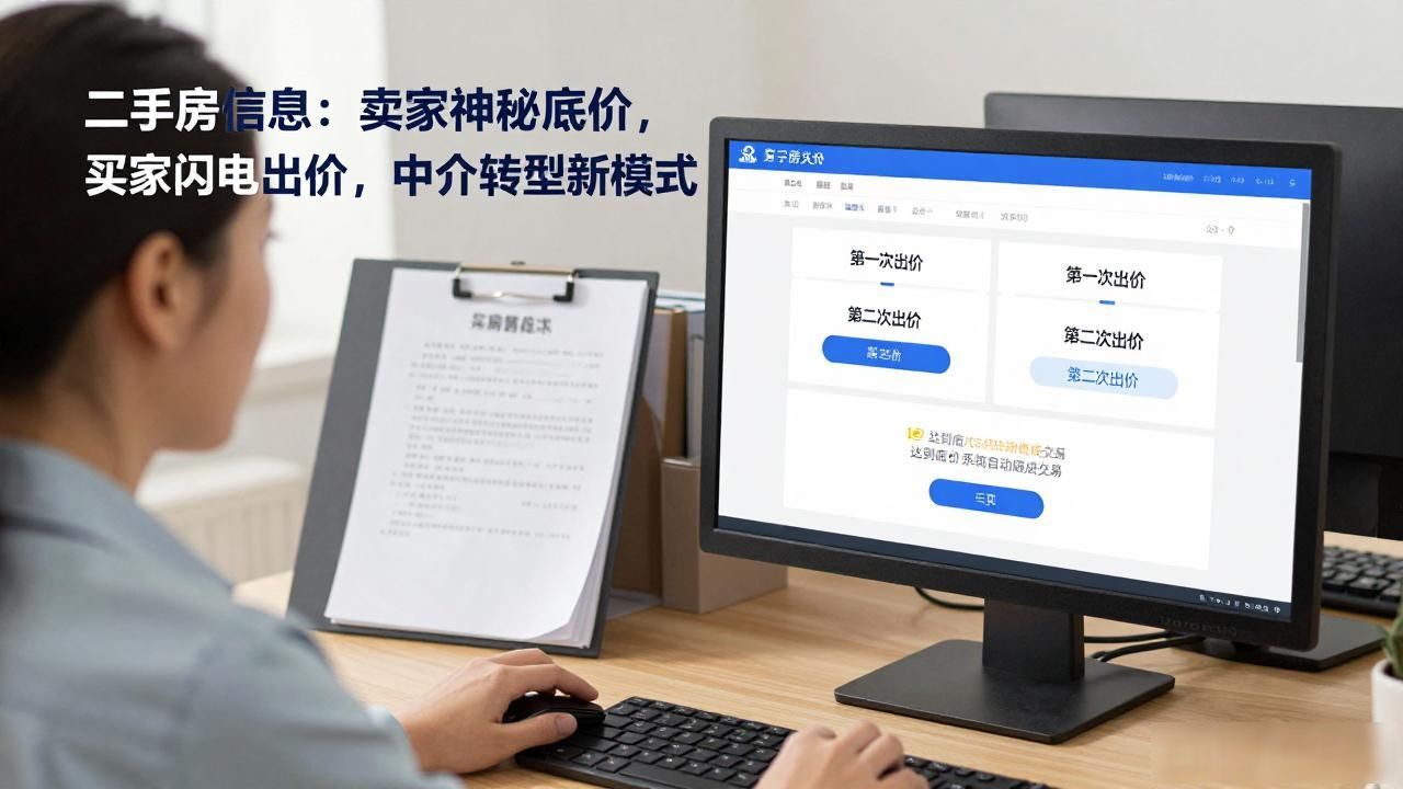 二手房信息：卖家神秘底价，买家闪电出价，中介转型新模式