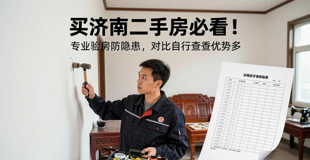 买济南二手房必看！专业验房防隐患，对比自行查看优势多