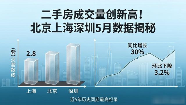 二手房成交量创新高！北京上海深圳5月数据揭秘