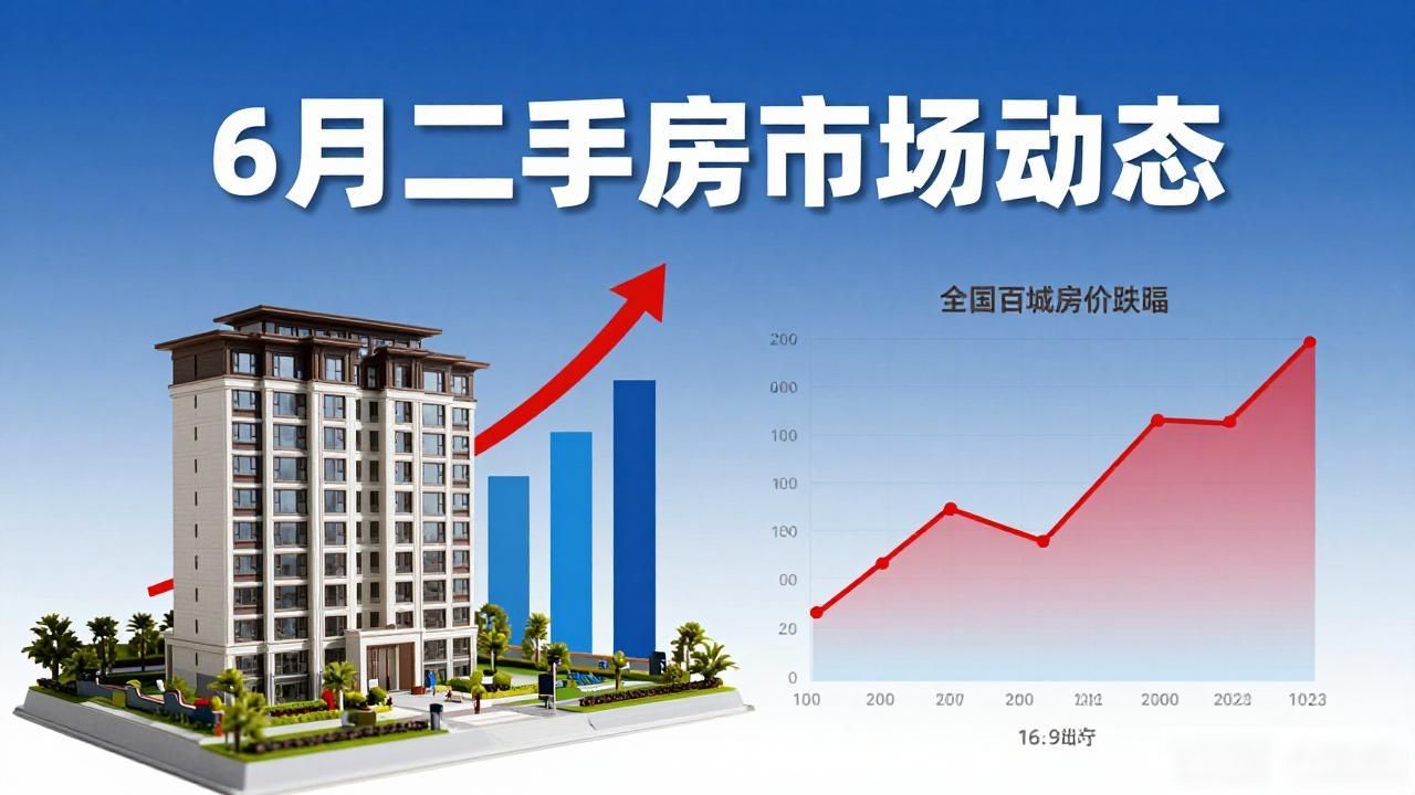 6月二手房成交量持续火热，百城房价跌幅扩大
