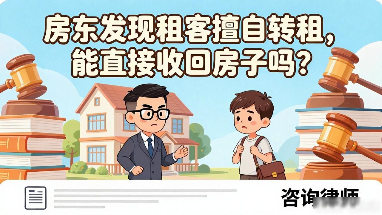 房东发现租客擅自转租，能直接收回房子吗？