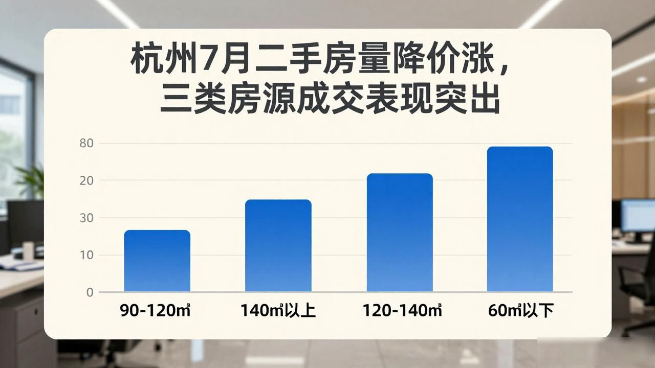 杭州7月二手房量降价涨，三类房源成交表现突出