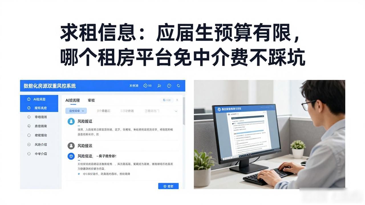 求租信息：应届生预算有限，哪个租房平台免中介费不踩坑