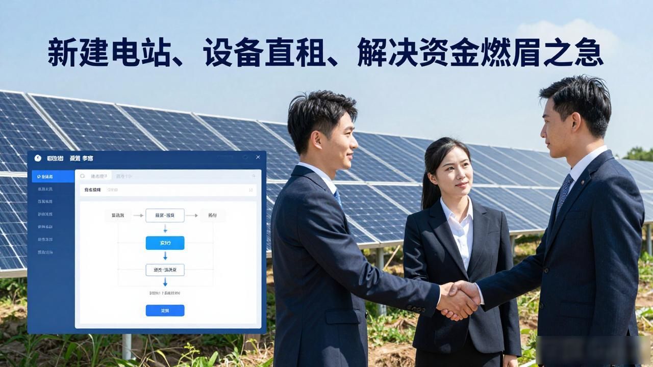 新能源项目融资租赁_光伏储能电站直租操作流程_直租信息