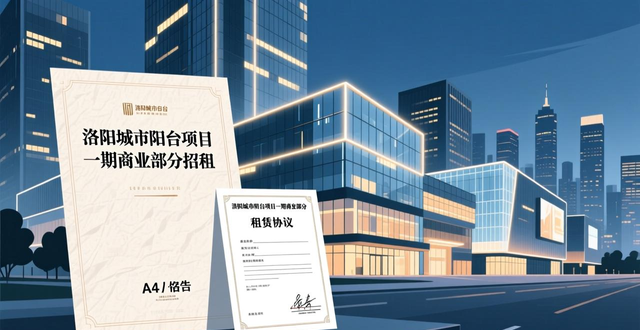 洛阳城市阳台项目一期商业部分招租，含承租条件及方式