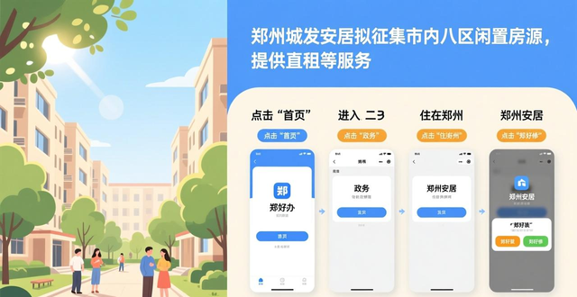 郑州城发安居拟征集市内八区闲置房源，提供直租等服务