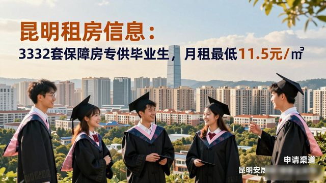 昆明租房信息：3332套保障房专供毕业生，月租最低11.5元/㎡
