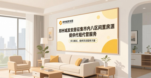 郑州城发安居征集市内八区闲置房源，提供代租代管服务