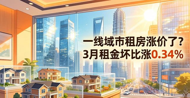 一线城市租房涨价了？3月租金环比涨0.34%