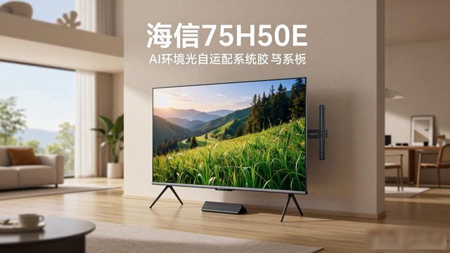 租房必备！海信H55E3A高刷电视，小空间追剧不卡顿